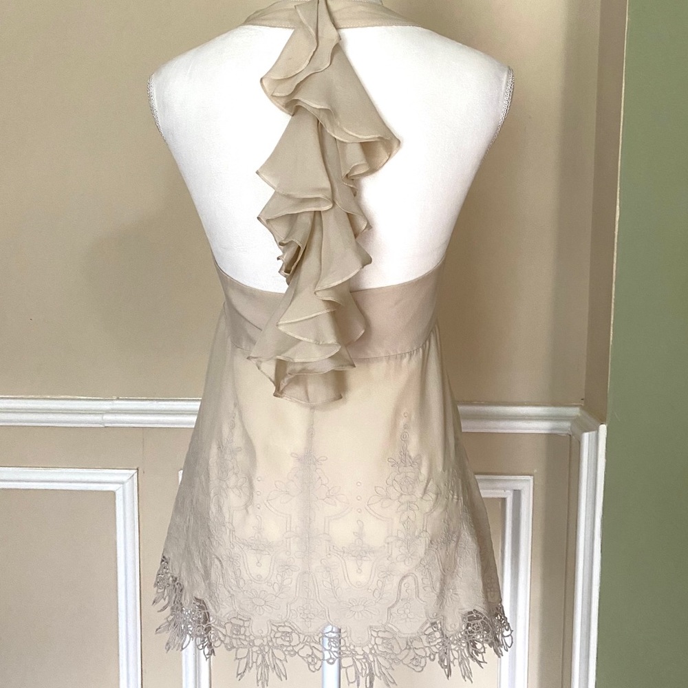 GORGEOUS Karen Millen Silk and Lace Top
